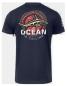 Preview: V-Neck Shirt - Color: Blue - THE OCEAN IS CALLING Man