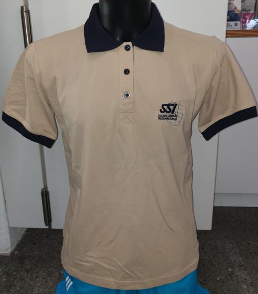 SSI Scuba Schools International Polo Shirt unisex beige